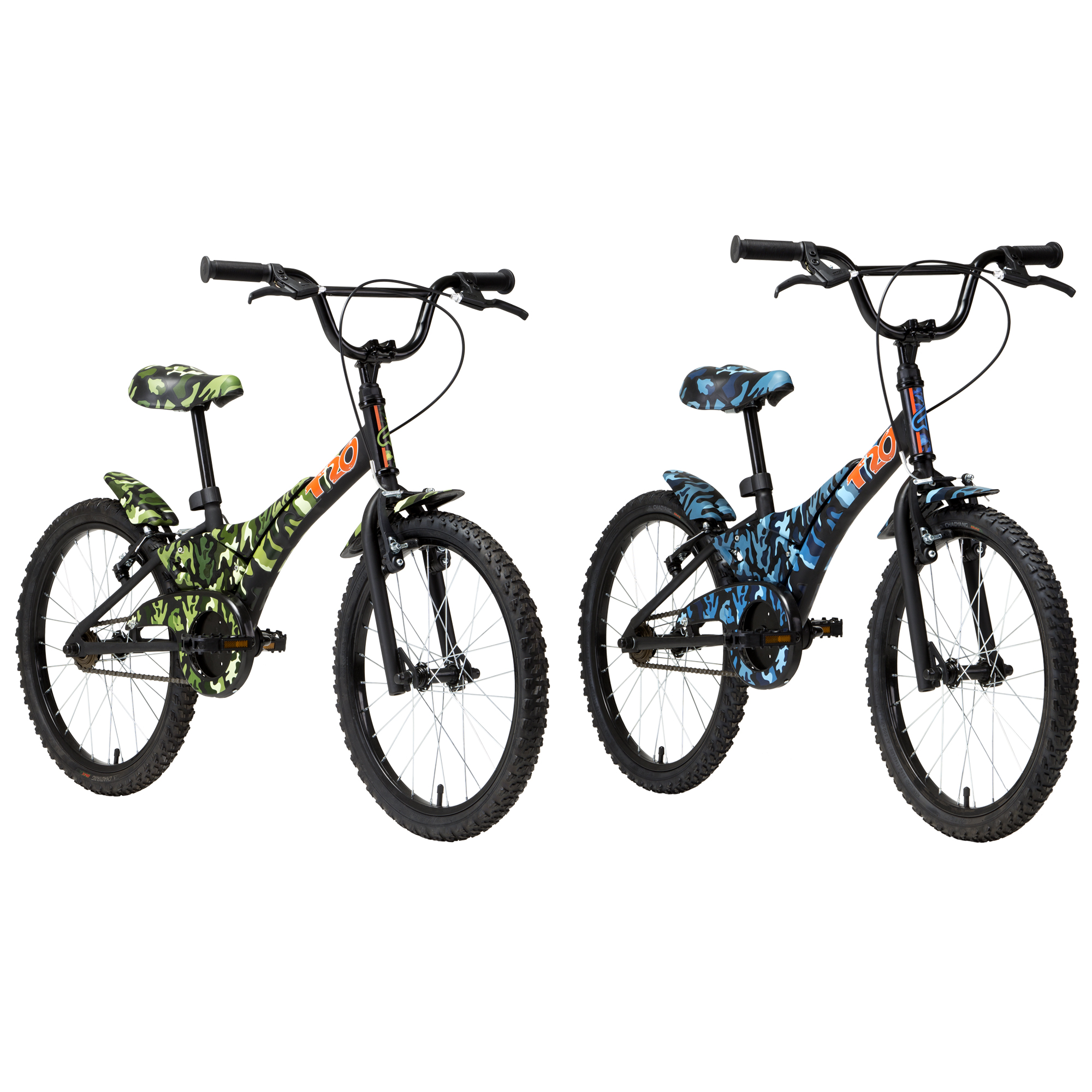 Bicicleta GROOVE aro 20 CAMUFLADA T20 - Preto/Azul - BIKE BROTHERS